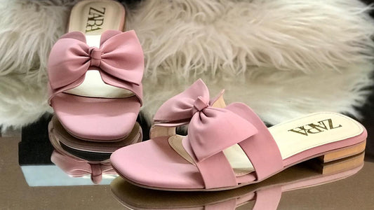 Women's Bow Flat Slides | Ladies Slippers