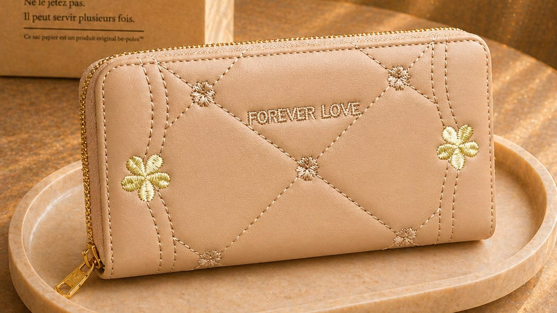 Yeh Brown Ladies Wallet classic aur elegant design ke sath available hai jo har age ki women ke liye ideal hai. Is Ladies Wallet ka brown shade traditional aur modern dono look provide karta hai. High-quality material se bana yeh Ladies Wallet daily use ke liye perfect hai. Is mein spacious compartments hain jo cards, cash aur coins ko easily organize karne mein help karte hain. Yeh Ladies Wallet style aur durability ka perfect combination hai.